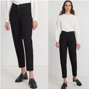 J Brandt fold over pleat front jeans